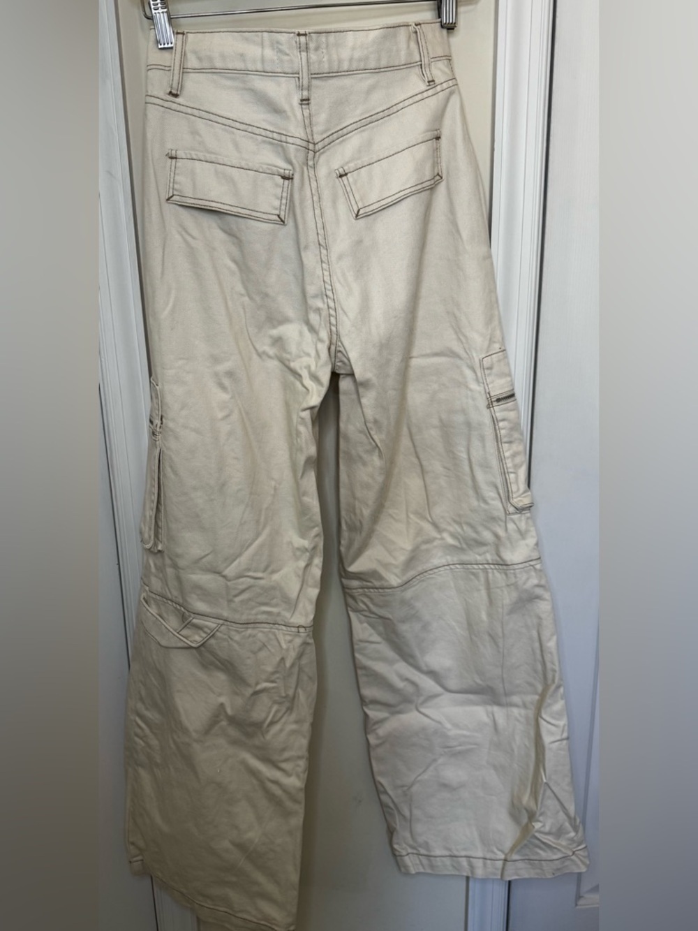 PacSun Bone color high waist wide leg cargos - Picture 6 of 6